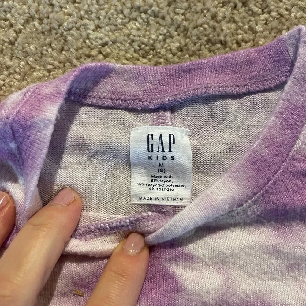Gap Kids Purple Tie Dye Dress Medium/8